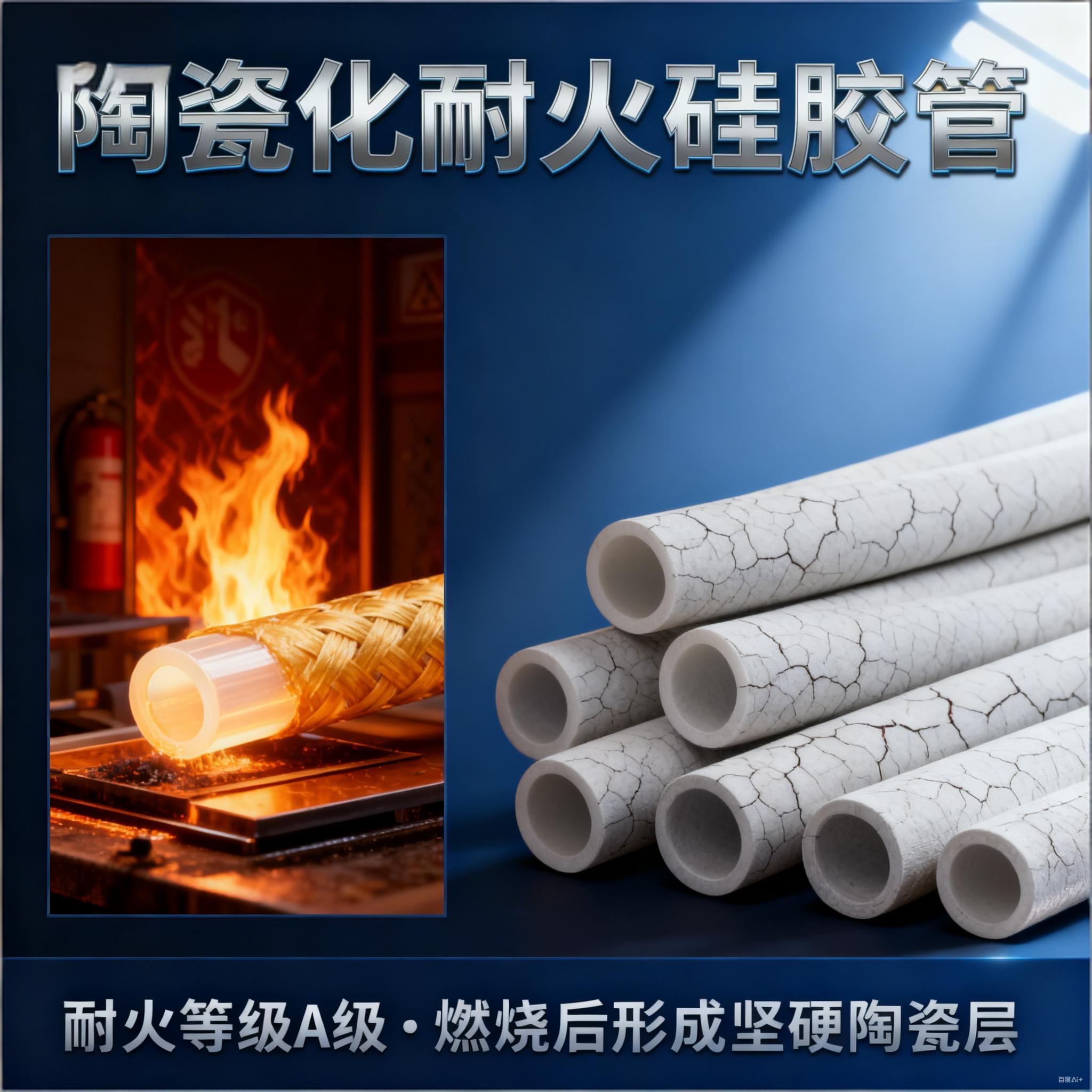 陶（táo）瓷化耐火矽膠管