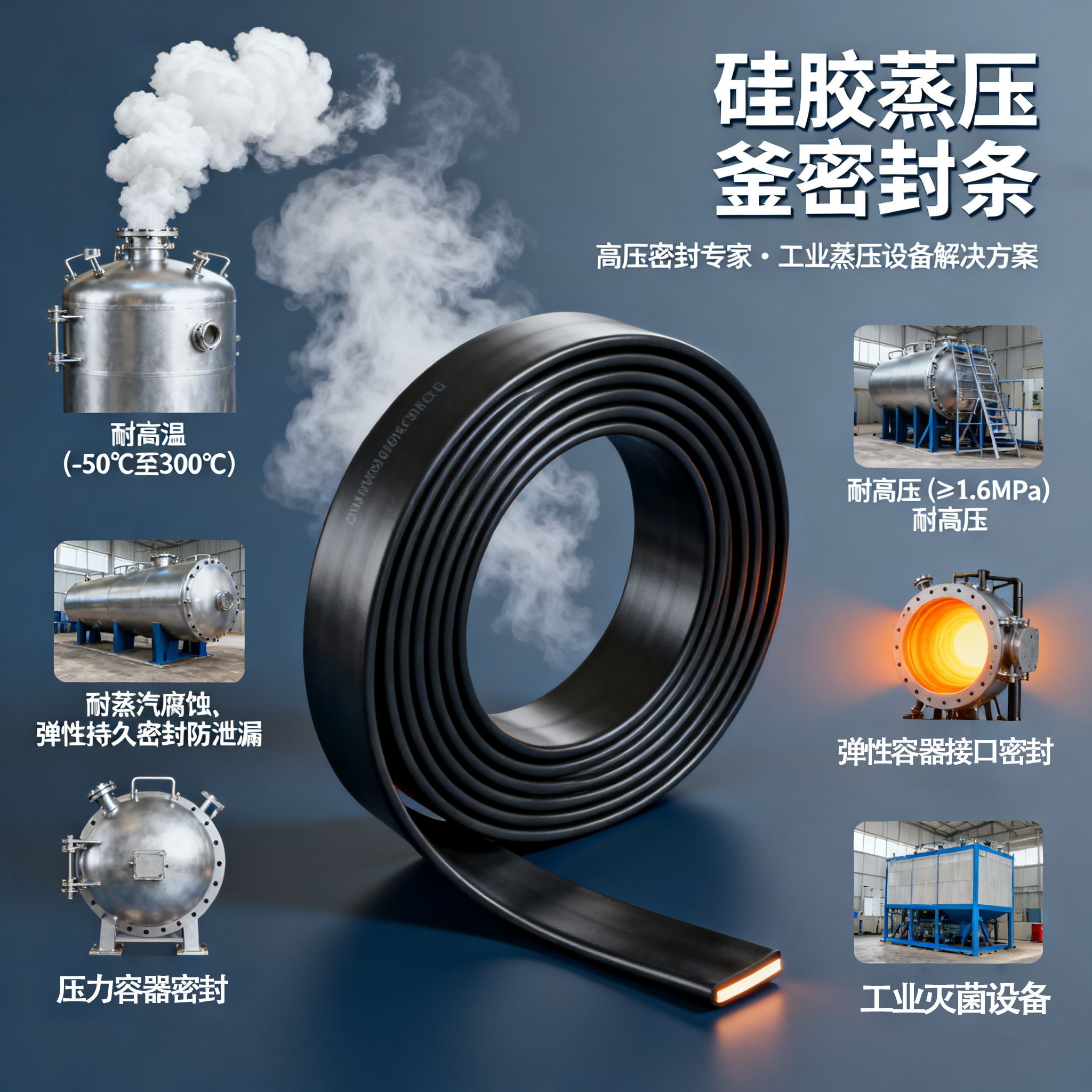 矽膠蒸（zhēng）壓釜密封條