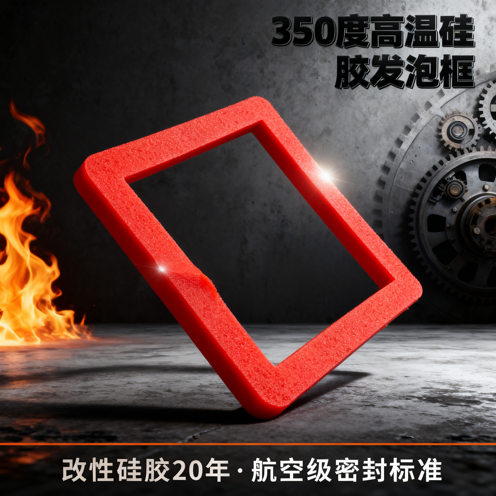 350度高溫矽（guī）膠發泡框