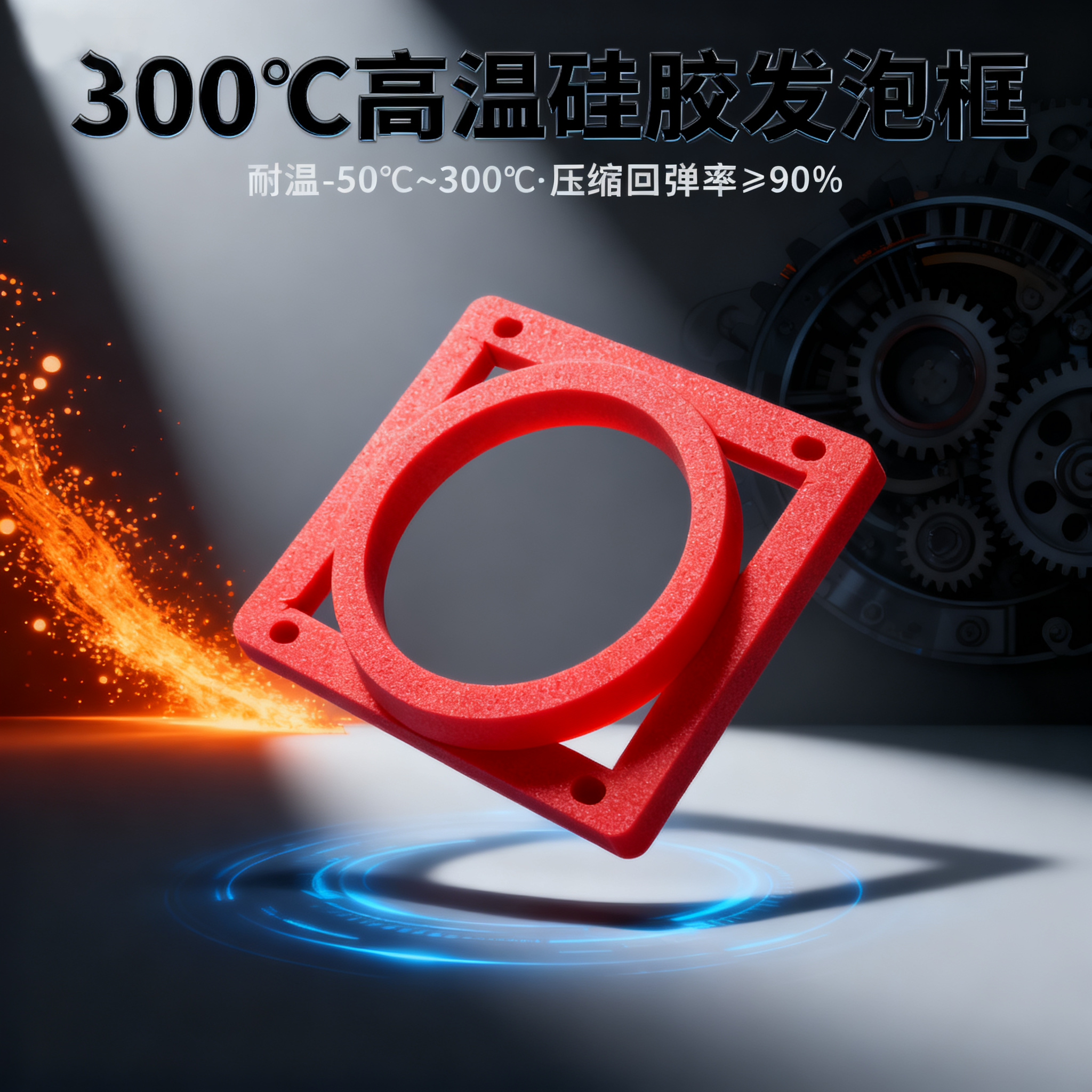 300度高溫矽膠發泡框