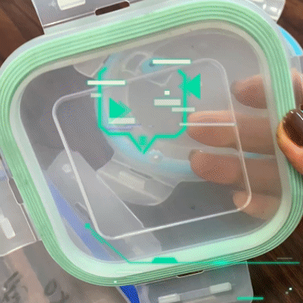 90°粘接硅（guī）胶保鲜盒（hé）密封圈